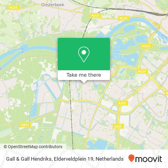 Gall & Gall Hendriks, Elderveldplein 19 map