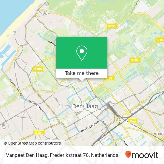 Vanpeet Den Haag, Frederikstraat 78 map