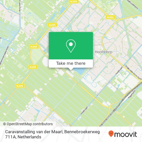 Caravanstalling van der Maarl, Bennebroekerweg 711A map