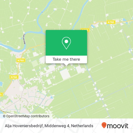 Alja Hoveniersbedrijf, Middenweg 4 map