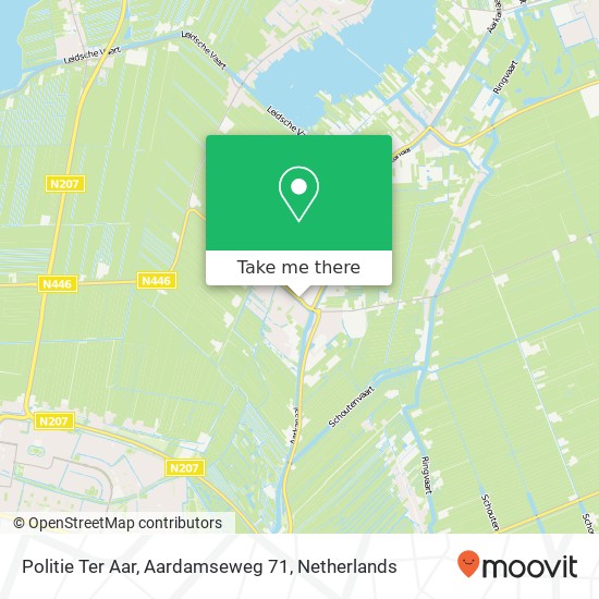 Politie Ter Aar, Aardamseweg 71 map