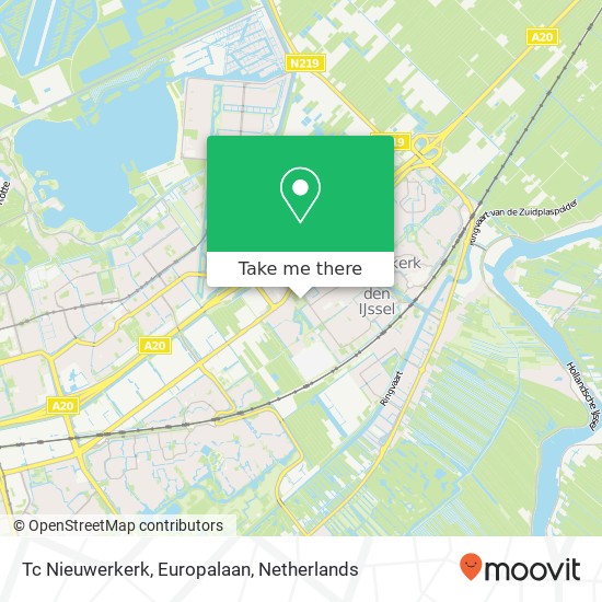 Tc Nieuwerkerk, Europalaan map