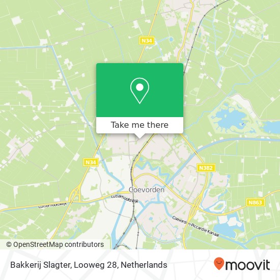 Bakkerij Slagter, Looweg 28 map