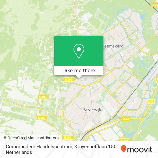 Commandeur Handelscentrum, Krayenhofflaan 150 Karte