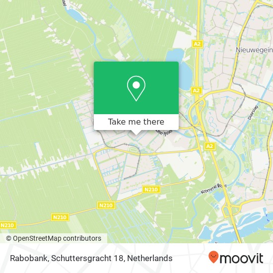 Rabobank, Schuttersgracht 18 map