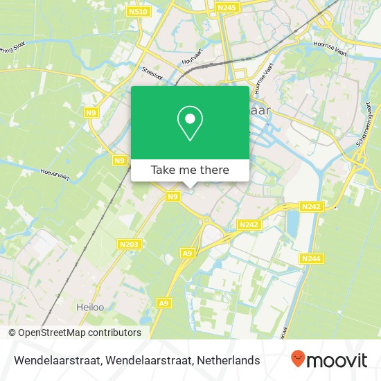 Wendelaarstraat, Wendelaarstraat map