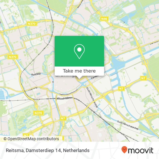 Reitsma, Damsterdiep 14 map