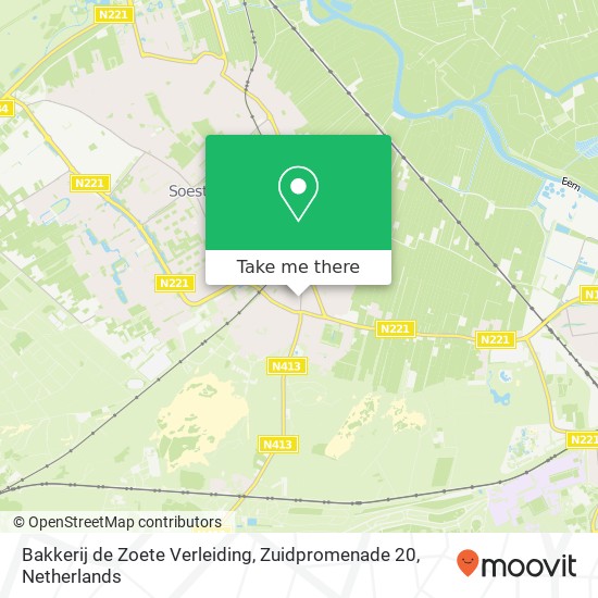 Bakkerij de Zoete Verleiding, Zuidpromenade 20 map