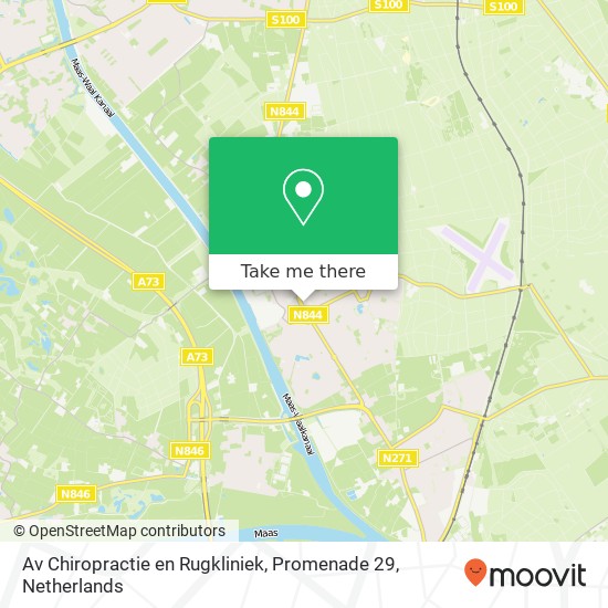 Av Chiropractie en Rugkliniek, Promenade 29 map