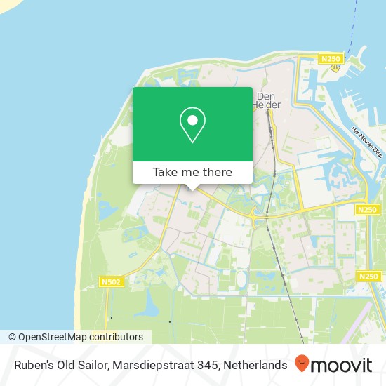 Ruben's Old Sailor, Marsdiepstraat 345 map