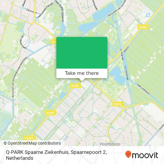 Q-PARK Spaarne Ziekenhuis, Spaarnepoort 2 map