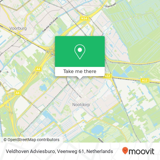 Veldhoven Adviesburo, Veenweg 61 map