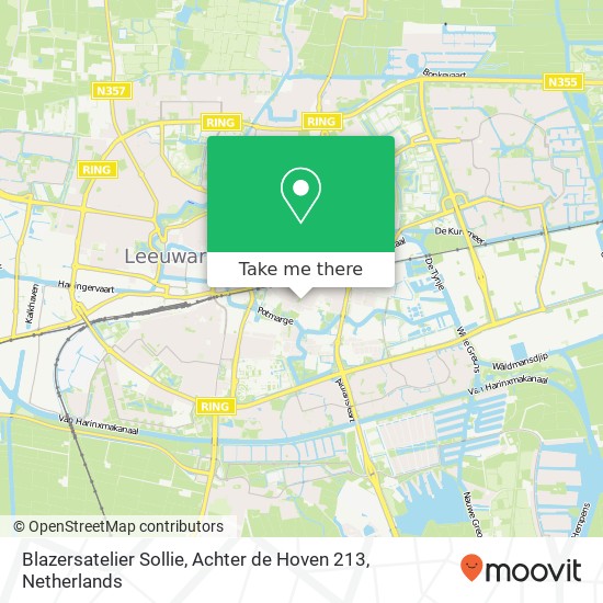 Blazersatelier Sollie, Achter de Hoven 213 map