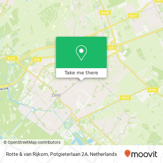 Rotte & van Rijkom, Potgieterlaan 2A Karte