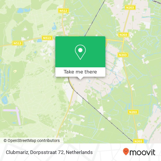 Clubmariz, Dorpsstraat 72 map