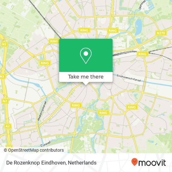 De Rozenknop Eindhoven map