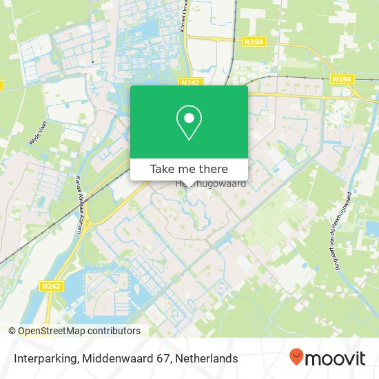 Interparking, Middenwaard 67 map