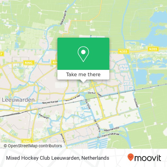 Mixed Hockey Club Leeuwarden, Kalverdijkje 68 map