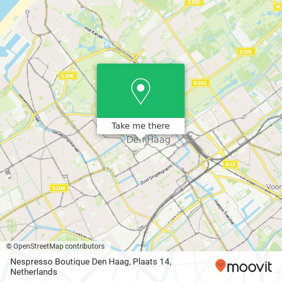 Nespresso Boutique Den Haag, Plaats 14 map