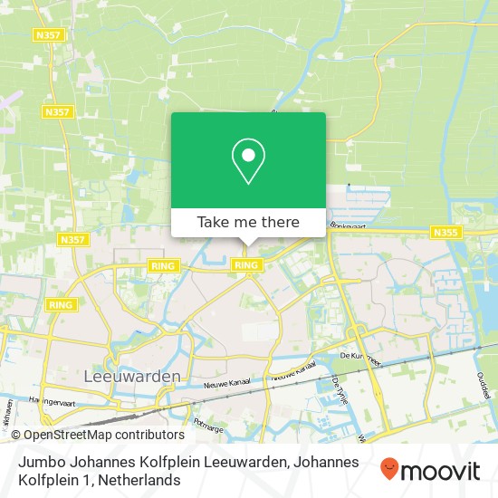 Jumbo Johannes Kolfplein Leeuwarden, Johannes Kolfplein 1 map