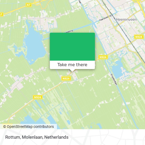 Rottum, Molenlaan map