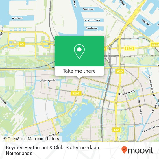 Beymen Restaurant & Club, Slotermeerlaan map