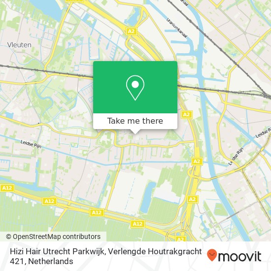 Hizi Hair Utrecht Parkwijk, Verlengde Houtrakgracht 421 map