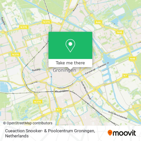 Cueaction Snooker- & Poolcentrum Groningen map