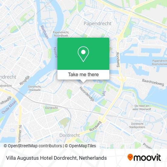 Villa Augustus Hotel Dordrecht Karte