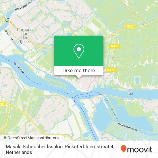 Masala Schoonheidssalon, Pinksterbloemstraat 4 map