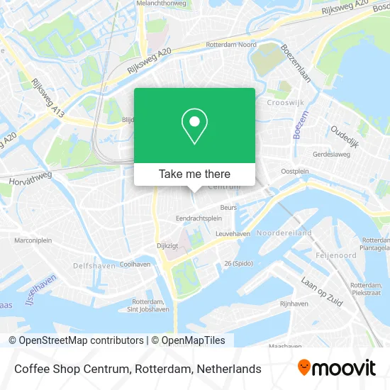 Coffee Shop Centrum, Rotterdam map