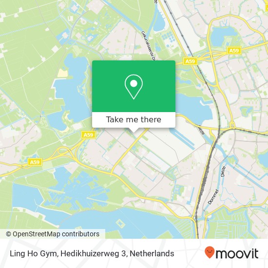 Ling Ho Gym, Hedikhuizerweg 3 map
