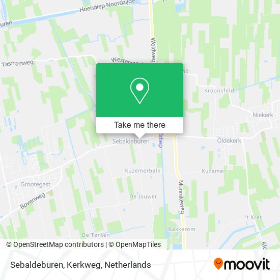 Sebaldeburen, Kerkweg map