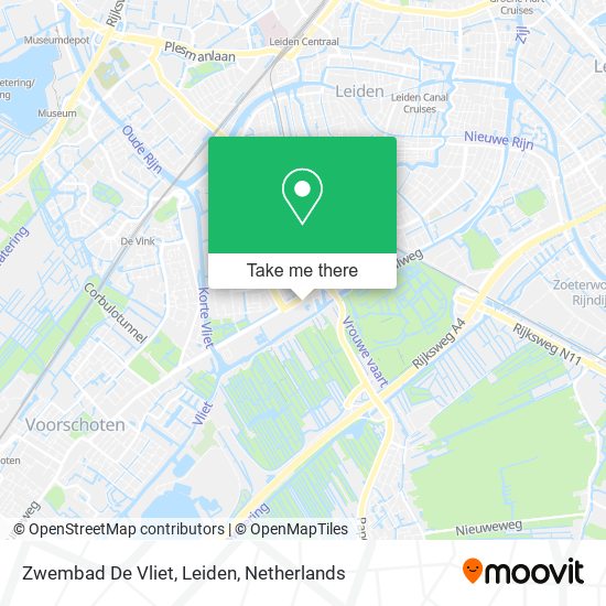 Zwembad De Vliet, Leiden map