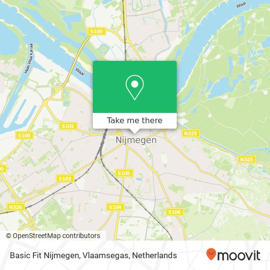 Basic Fit Nijmegen, Vlaamsegas map