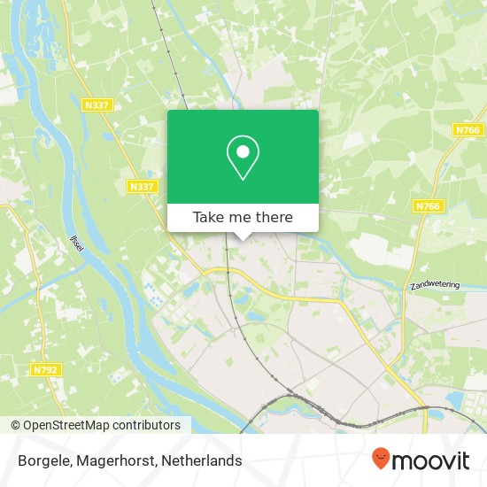 Borgele, Magerhorst map