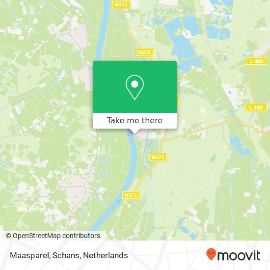 Maasparel, Schans map