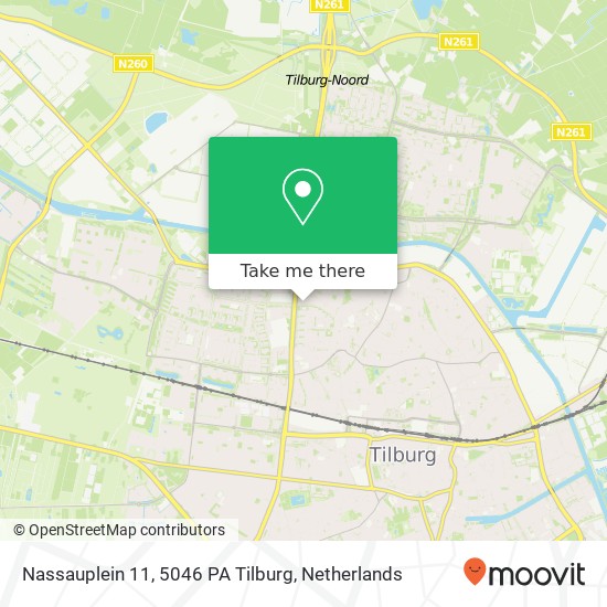 Nassauplein 11, 5046 PA Tilburg Karte