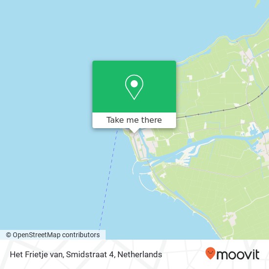 Het Frietje van, Smidstraat 4 map