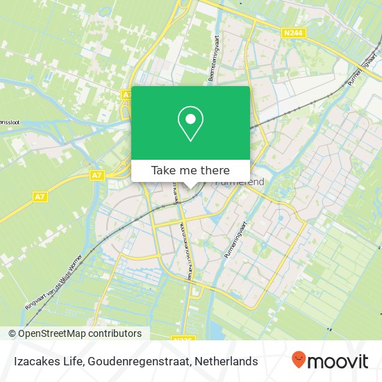 Izacakes Life, Goudenregenstraat map