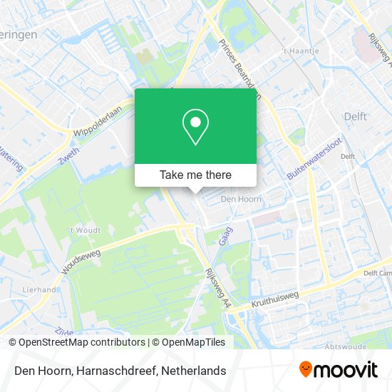 Den Hoorn, Harnaschdreef Karte