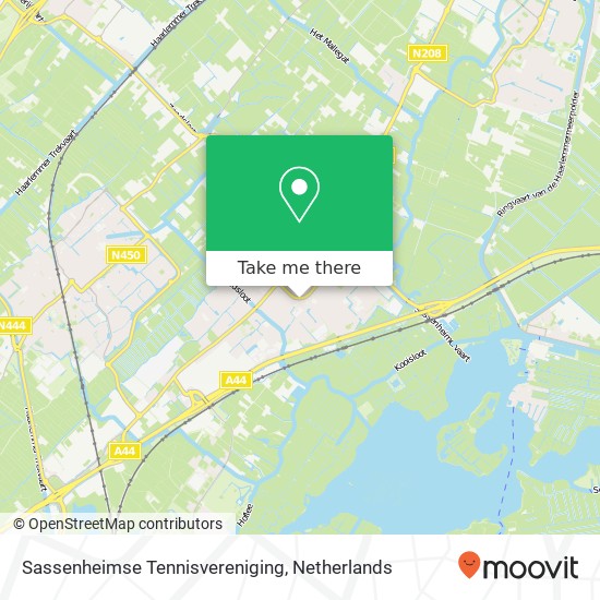 Sassenheimse Tennisvereniging, Parklaan 58 map