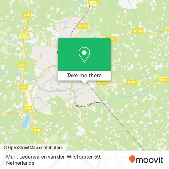 Mark Lederwaren van der, Wildforster 59 map