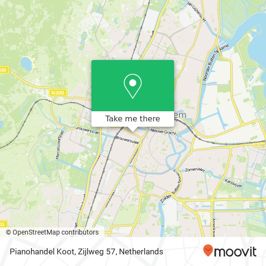 Pianohandel Koot, Zijlweg 57 map