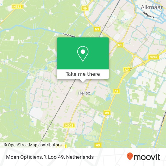 Moen Opticiens, 't Loo 49 map