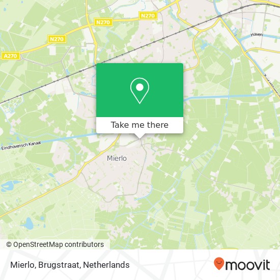 Mierlo, Brugstraat map