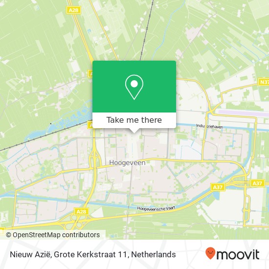 Nieuw Azië, Grote Kerkstraat 11 map