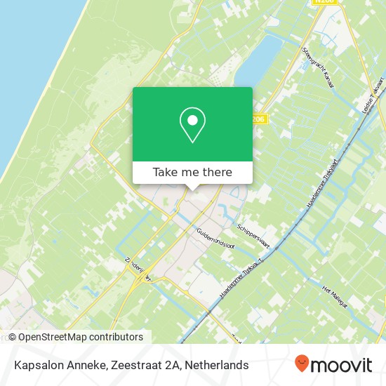 Kapsalon Anneke, Zeestraat 2A map