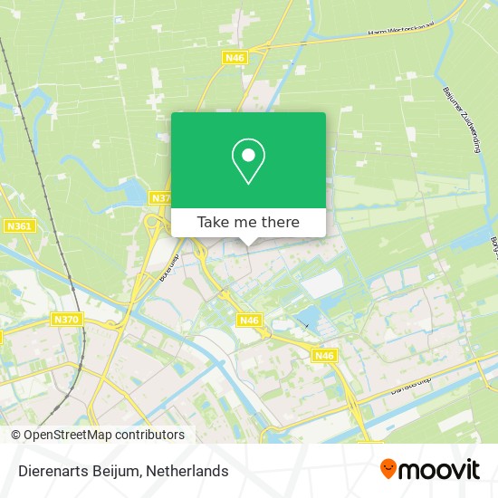 Dierenarts Beijum map