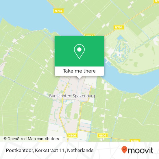 Postkantoor, Kerkstraat 11 Karte